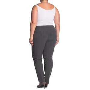 Halogen Dress Pants Plus Size 24 Gray Slim Leg Minimalist Office Career Casual